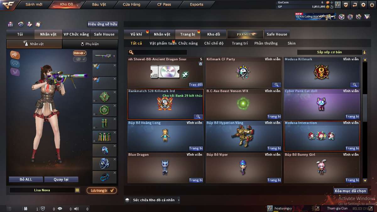 shop acc cf uy tin gia re